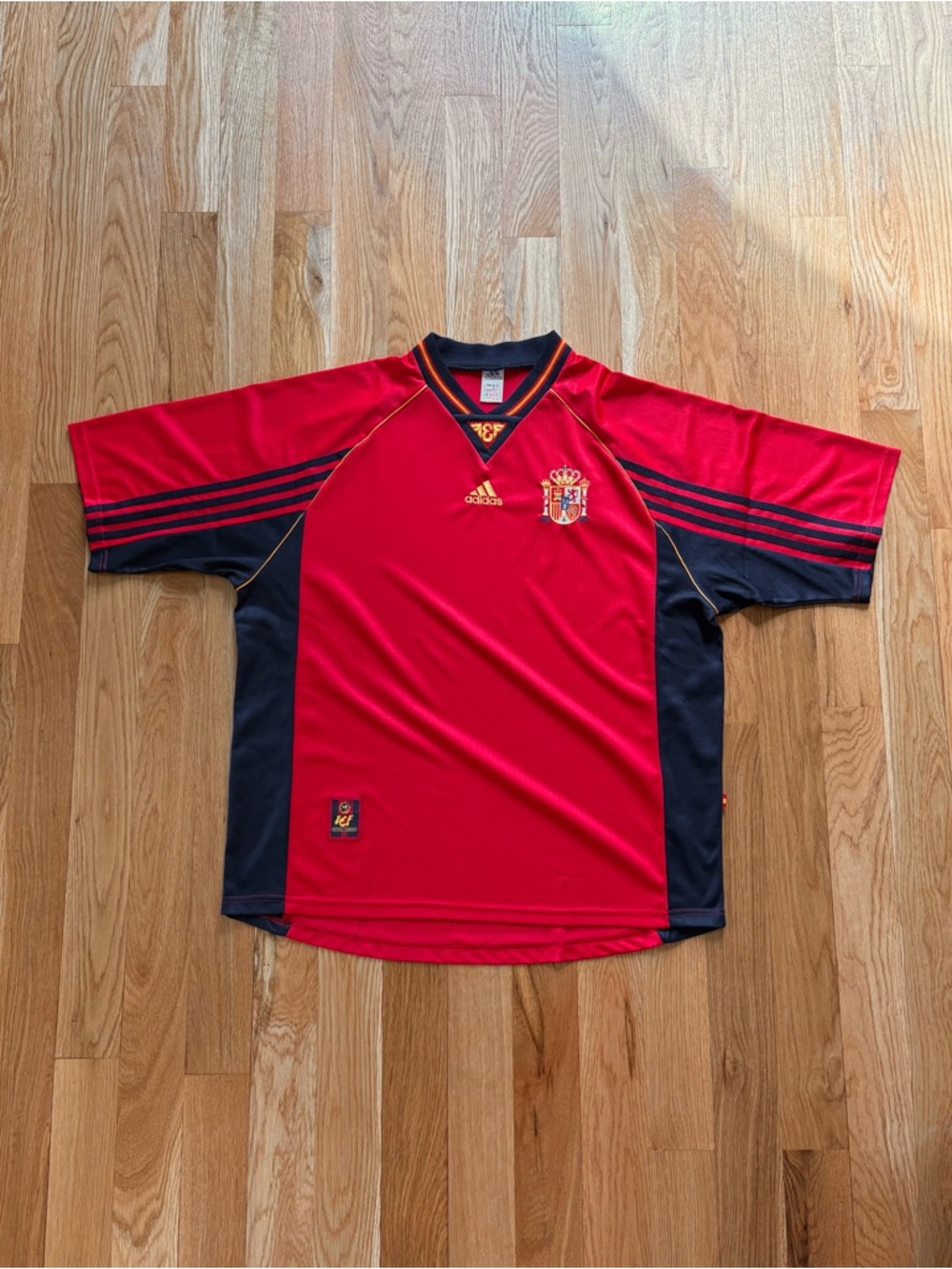 Spain National Team Adidas 1998/99 Vintage World Cup Home Kit Jersey Shirt XXL